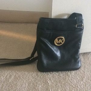Michael Kors all leather cross-body purse